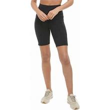 Danskin Womens 1-Pack High Waist Contoured Seams Bike Shorts Size Small Color Black