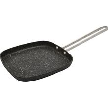 Starfrit The Rock 6.5" Personal Griddle Pan With Stainless Steel Wire Handle - Cooking, Broiling - Dishwasher Safe - Oven Safe - Black - Cast