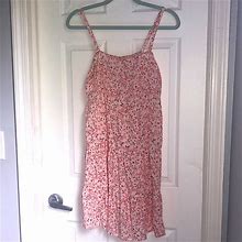 Old Navy Dresses | Old Navy Paisley Tiered Spaghetti Strap Mini Sundress | Color: Orange/Pink | Size: M