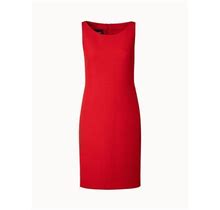 Structured Wool Double-Face Sheath Dress