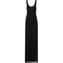Prada Silk Dress, Women, Black, Size 38