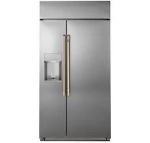 Café 48" Energy Star Counter Depth Side-By-Side 29.6 Cu. Ft. Smart Refrigerator In Brown | 84 H X 48 W X 28.5 D In | Wayfair