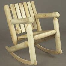 Log Style Low Back Rocking Chair