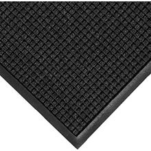 M+A Matting Waterhog Classic 3' X 4' Charcoal Mat With Classic Rubber Border And Smooth Backing