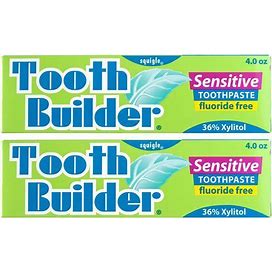 Squigle Tooth Builder SLS Free Toothpaste (Stops Tooth Sensitivity) Prevents Canker Sores, Cavities, Perioral Dermatitis, Bad Breath, Chapped Lips -