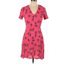 Gap Casual Dress - Mini V Neck Short Sleeves: Pink Dresses - Women's Size 10