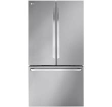 LG LRFLC2706 36 Inch Wide 27 Cu. Ft. Energy Star Rated French Door Refrigerator With Internal Water Dispenser And Thinq Technology Stainless Steel