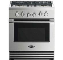 DCS RGV2304N 30" Natural Gas Range With 4 Sealed Dual Flow Burners 4.6 Cu. Ft. Oven Capacity Convection Bake Broil Mode And Flat Vent Trim: Stainless