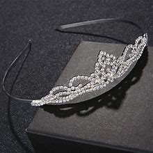 Wholesale Bridal Jewelry Tiara Hair Accessories Rhinestone Crown Simple Style Bridal Jewelry