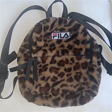 Fila Bags | Fila Small Backpack Cheetah | Color: Black/Brown | Size: Os
