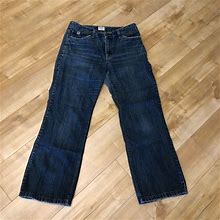 Izod Jeans | Izod Petite Straight Leg Cotton Spandex Jeans | Color: Blue | Size: 10