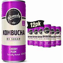 Remedy Kombucha Tea Organic Drink - Sugar Free, Keto, Vegan, Non-GMO, Gluten Free & Low Calorie - Sparkling Live Beverage W/Gut Health & Probiotic