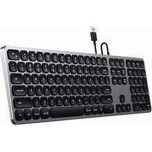 Satechi Aluminum Wired USB Keyboard For Mac (Space Gray)