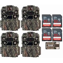 Browning Strike Force Full HD Trail Camera (4-Pack) With 32Gb Memory Card Bundle
