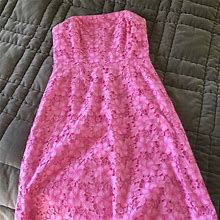 Lilly Pulitzer Dresses | Lilly Pulitzer Strapless Classic Dress | Color: Pink | Size: 10