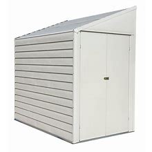 Arrow 4-Ft X 7-Ft Yardsaver Galvanized Steel Storage Shed In White | YS47-A