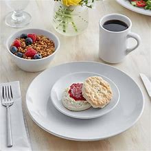 Acopa Bright White Coupe Dinnerware Set With Service For 12 - 48/Pack
