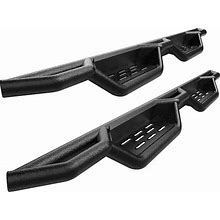 APS Black 6 Inches Tubular Drop Down Style Nerf Bars Running Boards Compatible With Ford F250 F350 Super Duty 1999-2016 Crew Cab