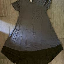 Lularoe Dresses | Lularoe Carly Dress | Color: Gray/Green | Size: Xxs