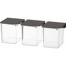IKEA Skadis Container With Lid, Gray