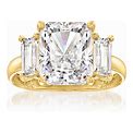 Ross-Simons - 5.05 Ctw Cubic Zirconia Three-Stone Ring In 14Kt Yellow Gold. Size 7