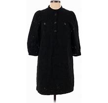 Gap Casual Dress Mock 3/4 Sleeve: Black Dresses - Women's Size Small Petite