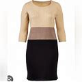 Calvin Klein Dresses | Calvin Klein Sweater Dress | Color: Black/Tan | Size: 1X