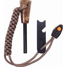 Wholesale Fire Starter Flint Steel, 50 Pieces, Survival Ferro Rod Magnesium With Emergency Whistle New Bushcraft