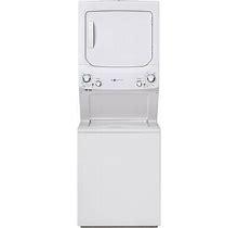 GE GUD27EESNWW Stacked Washer/Dryer Electric Laundry Center, White