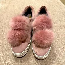 Sam Edelman Shoes | Like New Sam Edelman Pink Puff Ball Sneaker | Color: Pink | Size: 9