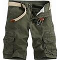 Men's Cargo Pants Beach Trouser Casual Pant Work Pocket Cargo Shorts Color Outdoors Men's Men's Pants Men Clothing Clearance 30 Army Green