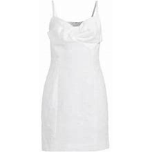 Lilly Pulitzer Women's Willalynn Jacquard Bow Dress - Resort White Caliente - Size 6