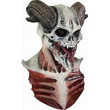 Devil Skull Mask | Adult | Mens | Red/White | One-Size | Ghoulish Productions