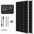 Renogy 200 Watt 12 Volt Monocrystalline Solar Panel Starter Kit With 2 Pcs 100W Solar Panel And 30A Pwm Charge Controller For Rv