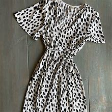 Mini Sheath Dress | Color: Black/White | Size: 4