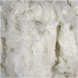 Organic Raw Cotton Fiber - Natural Color - 10 Pounds