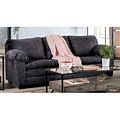 Furniture Of America Matlo Contemporary Fabric Upholstered Sofa In Charcoal