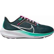 Nike Women's Pegasus 40 Running Shoes, 5 W, Deep Jungle/Mtlc Silver