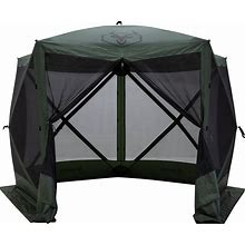 Gazelle GG501GR Pop Up Portable 4 Person Camping Gazebo Day Tent W/ Mesh Windows ,