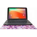 Visual Land Prestige SE 10" 64GB Tablet Bundle With Pogo Keyboard Case - Purple
