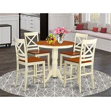 5 Pc Pub Table Set-Pub Table And 4 Counter Height Chairs