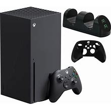 Xbox Series X Console With Dual Charger And Silicone Sleeve - Black