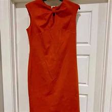 Burnt Orange Sheath Dress | Color: Orange | Size: 6