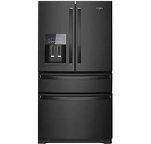 Whirlpool - 25 Cu. Ft. French Door Refrigerator With External Ice And Water Dispenser - Black