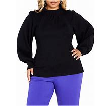 Plus Size Isabella Sweater - Black