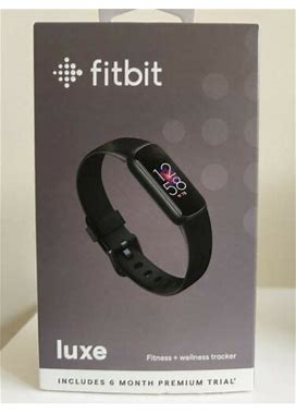 Fitbit Luxe Activity Tracker - Black/Graphite Stainless Steel (New