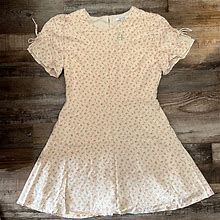 Madewell Dresses | Madewell Ditsy Floral Dress | Color: Cream/Pink | Size: 2P