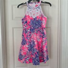 Lilly Pulitzer Dresses | Nwot Girls Lilly Pulitzer Kinley Dress Sz14 | Color: Pink/Purple | Size: 14G