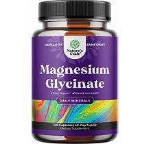 Chelated Pure Magnesium Glycinate - High Absorption 400Mg Per Serving