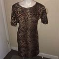 Msk Dresses | Msk Ladies Leopard Print Dress | Color: Black | Size: Sp